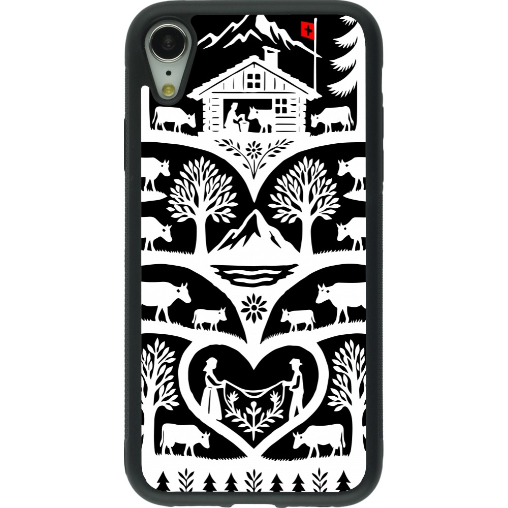iPhone XR Case Hülle - Silikon schwarz Poya Schweiz 2 schwarz