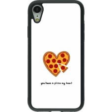 iPhone XR Case Hülle - Silikon schwarz Saint Valentines Day 26 You have my pizza heart