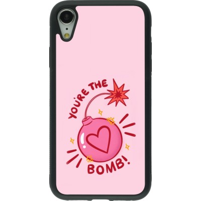 Coque iPhone XR - Silicone rigide noir Saint Valentines Day 26 You are the bomb