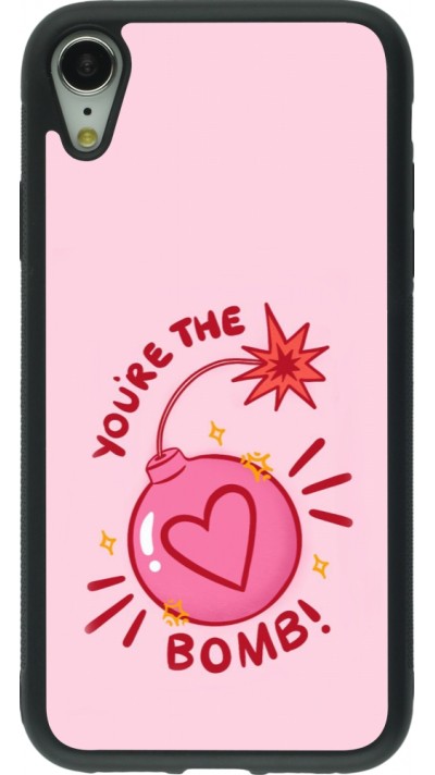 Coque iPhone XR - Silicone rigide noir Saint Valentines Day 26 You are the bomb