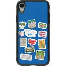 Coque iPhone XR - Silicone rigide noir Seals of the Dominican Republic DTMF