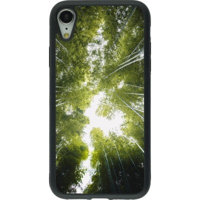 iPhone XR Case Hülle - Silikon schwarz Spring 23 forest blue sky