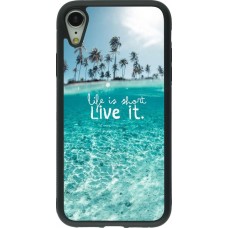 Coque iPhone XR - Silicone rigide noir Summer 18 24