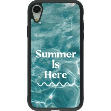 Coque iPhone XR - Silicone rigide noir Summer 2025 Summer is here