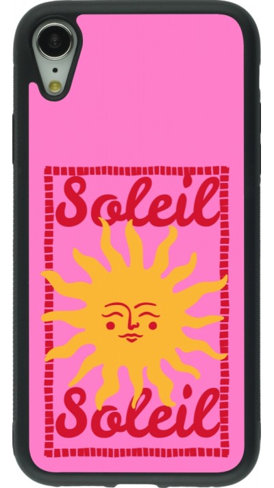 Coque iPhone XR - Silicone rigide noir Sun sun 2026