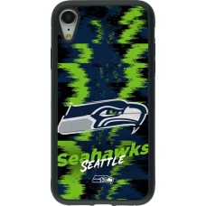Coque iPhone XR - Silicone rigide noir Super Bowl 26 Seattle 2