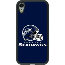 Coque iPhone XR - Silicone rigide noir Super Bowl 26 Seattle 3