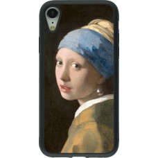 iPhone XR Case Hülle - Silikon schwarz Kunstbild - Das Mädchen mit dem Perlenohrring - Jan Vermeer