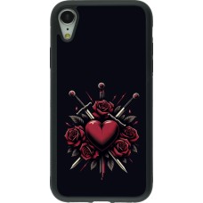 iPhone XR Case Hülle - Silikon schwarz Valentine 2024 gothic love