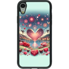 iPhone XR Case Hülle - Silikon schwarz Valentin 2025 Schick