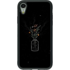 Coque iPhone XR - Silicone rigide noir Vase black