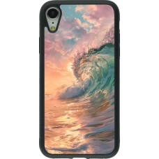 iPhone XR Case Hülle - Silikon schwarz Wave Sunset