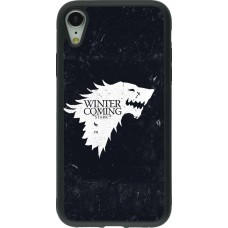iPhone XR Case Hülle - Silikon schwarz Winter is coming Stark