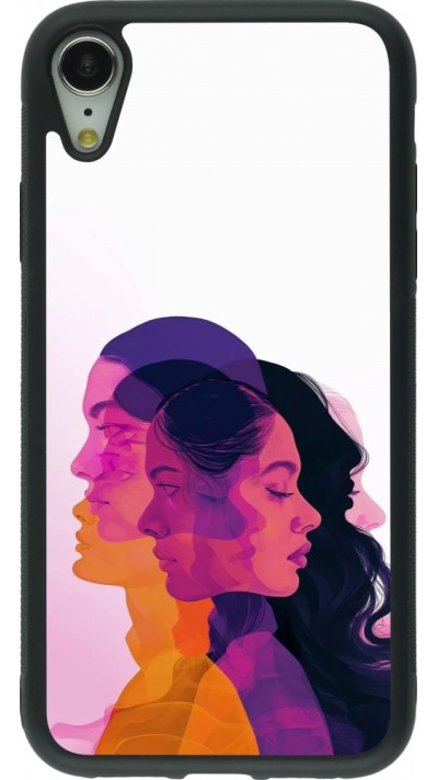 Coque iPhone XR - Silicone rigide noir Womens day 2026 10