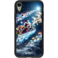 iPhone XR Case Hülle - Silikon schwarz Weihnachten 2023 Verzauberter Weihnachtsmann