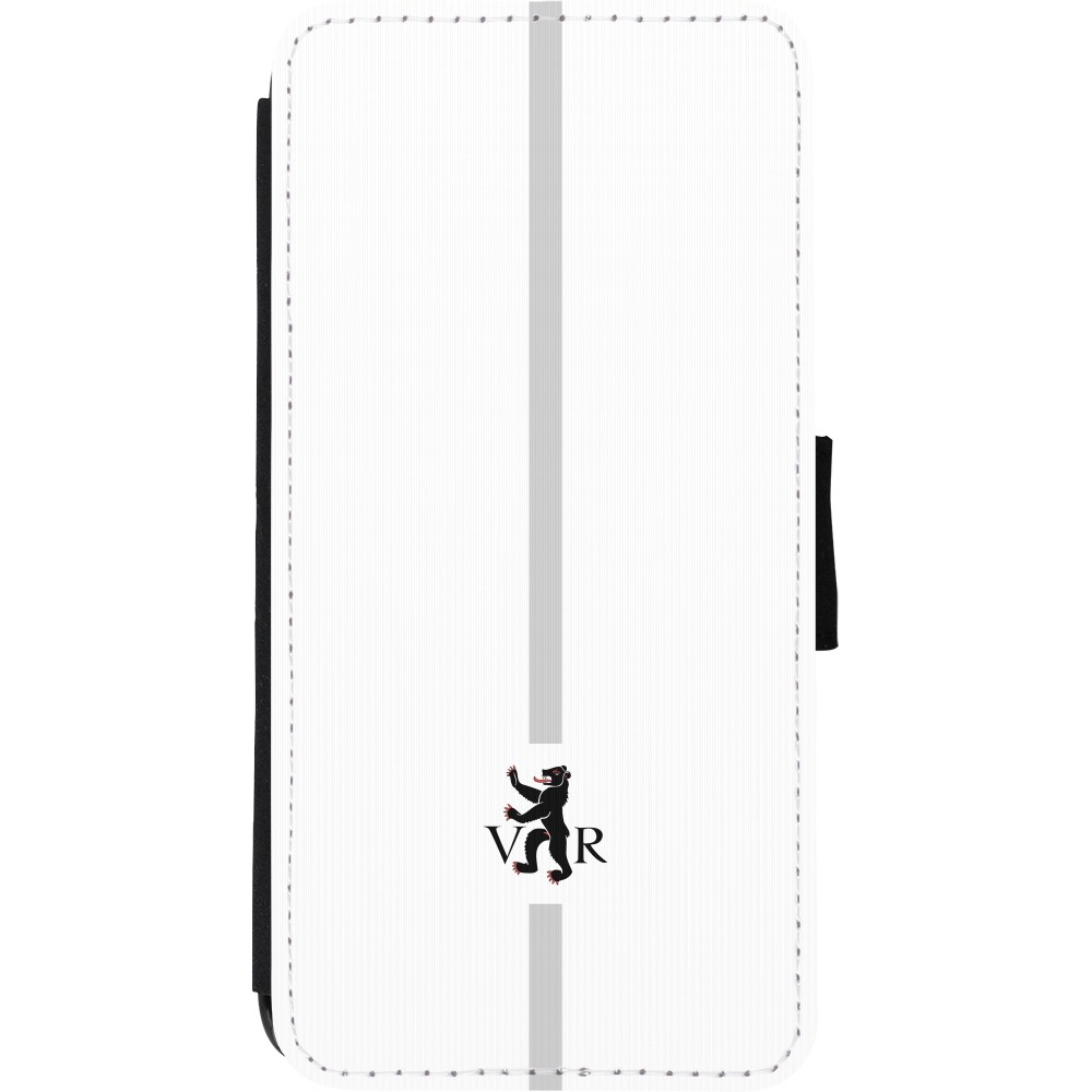 iPhone XR Case Hülle - Wallet schwarz Kanton AR weiss