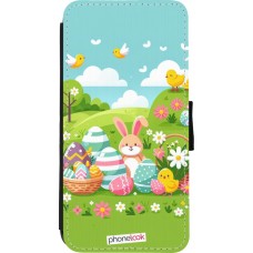 iPhone XR Case Hülle - Wallet schwarz Ostern 2025 Gruen