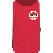 iPhone XR Case Hülle - Wallet schwarz Kanada 2022 personalisierbares Fussballtrikot