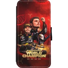 iPhone XR Case Hülle - Wallet schwarz Max Verstappen Champion 2023