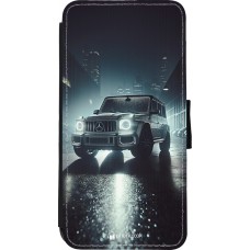 iPhone XR Case Hülle - Wallet schwarz Mercedes G AMG Nacht