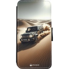 iPhone XR Case Hülle - Wallet schwarz Mercedes G Drift Wueste