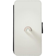 iPhone XR Case Hülle - Wallet schwarz Mini Regenbogen Minimal