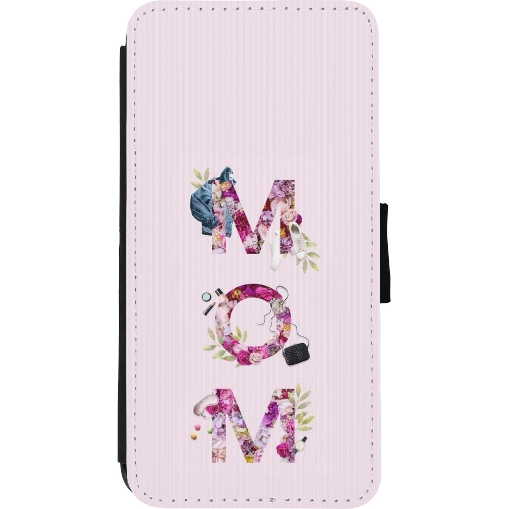iPhone XR Case Hülle - Wallet schwarz Mom 2024 girly mom