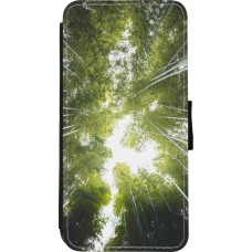iPhone XR Case Hülle - Wallet schwarz Spring 23 forest blue sky