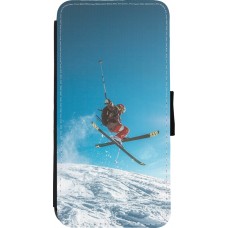iPhone XR Case Hülle - Wallet schwarz Winter 22 Ski Jump