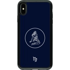 iPhone Xs Max Case Hülle - Hybrid Armor schwarz Astrologie Jungfrau