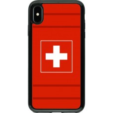 Hülle iPhone Xs Max - Hybrid Armor schwarz Euro 2020 Switzerland