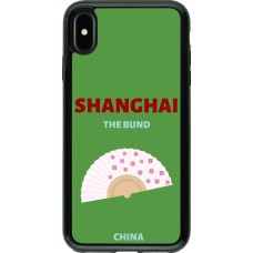 Coque iPhone Xs Max - Hybrid Armor noir Pop Summer Destination Shanghai