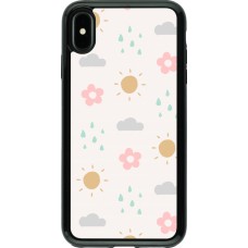 iPhone Xs Max Case Hülle - Hybrid Armor schwarz Spring 23 weather