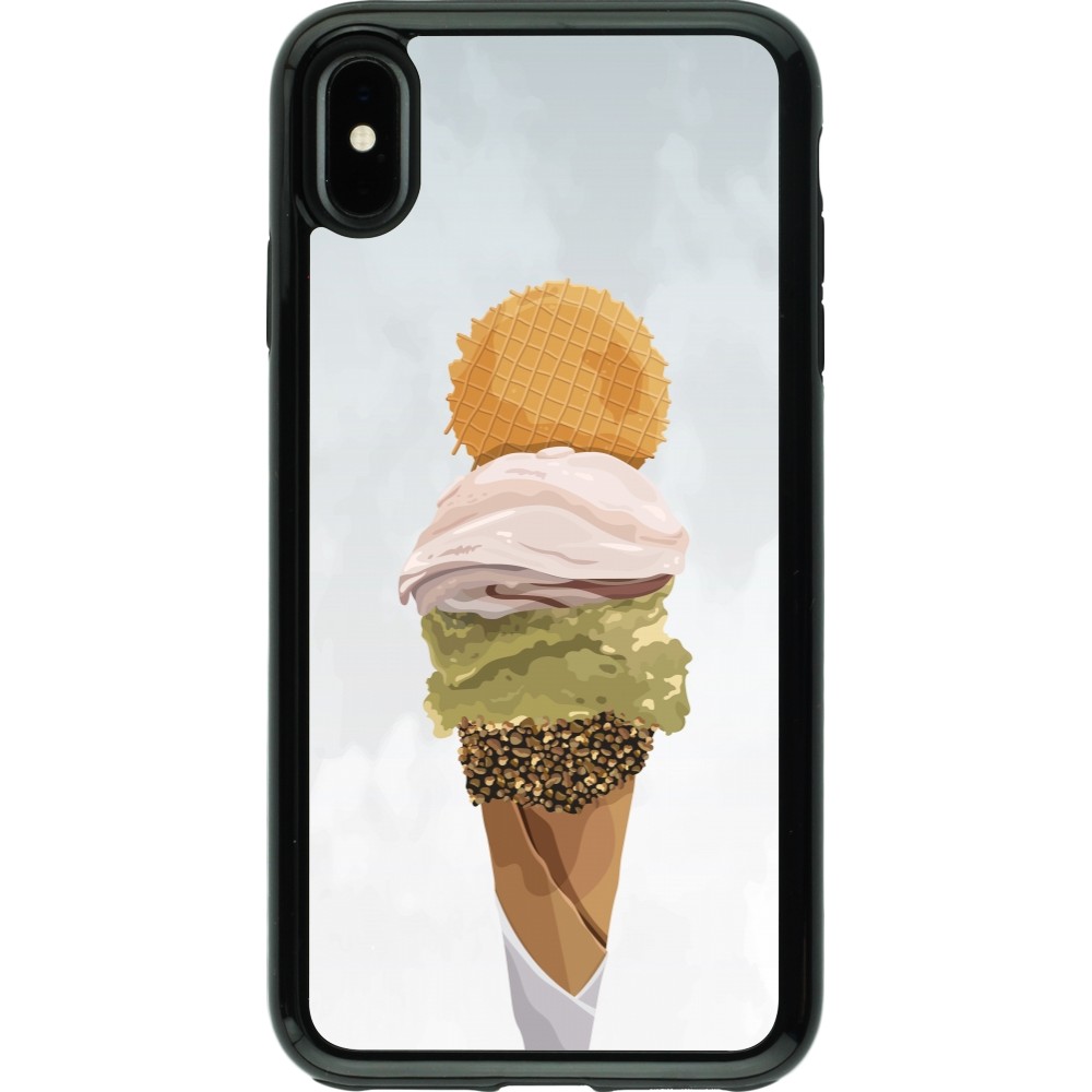 Coque iPhone Xs Max - Hybrid Armor noir Summer 2025 Cornet