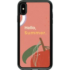 Coque iPhone Xs Max - Hybrid Armor noir Summer 2025 Hello summer