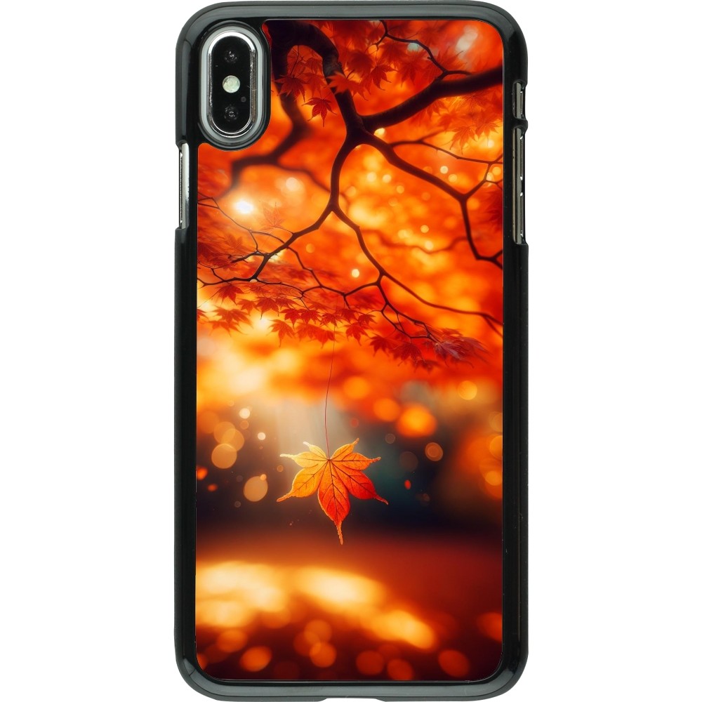 iPhone Xs Max Case Hülle - Herbst Magisch Orange
