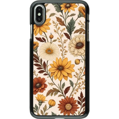 iPhone Xs Max Case Hülle - Autumn 25 Flower pattern
