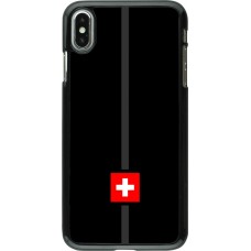 iPhone Xs Max Case Hülle - Kanton CH schwarz