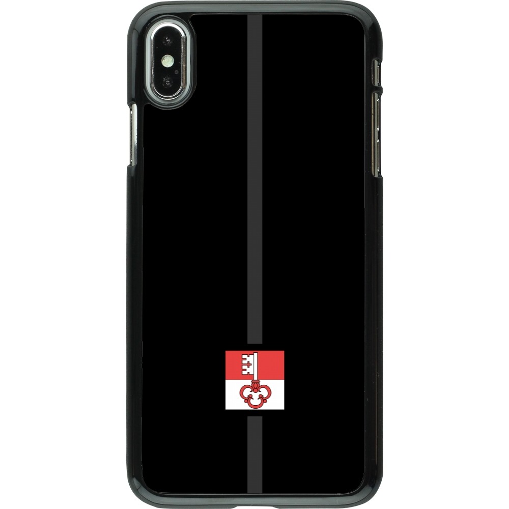 iPhone Xs Max Case Hülle - Kanton OW schwarz