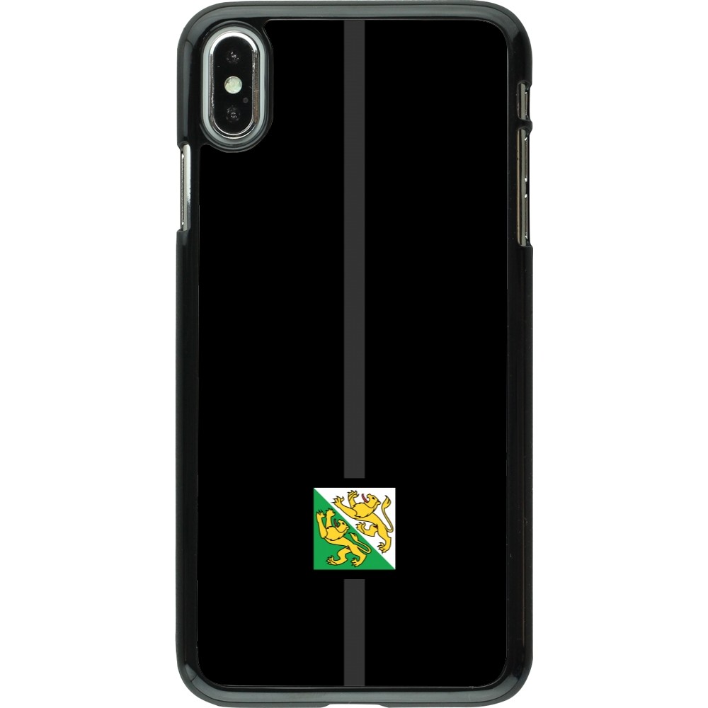 iPhone Xs Max Case Hülle - Kanton TG schwarz