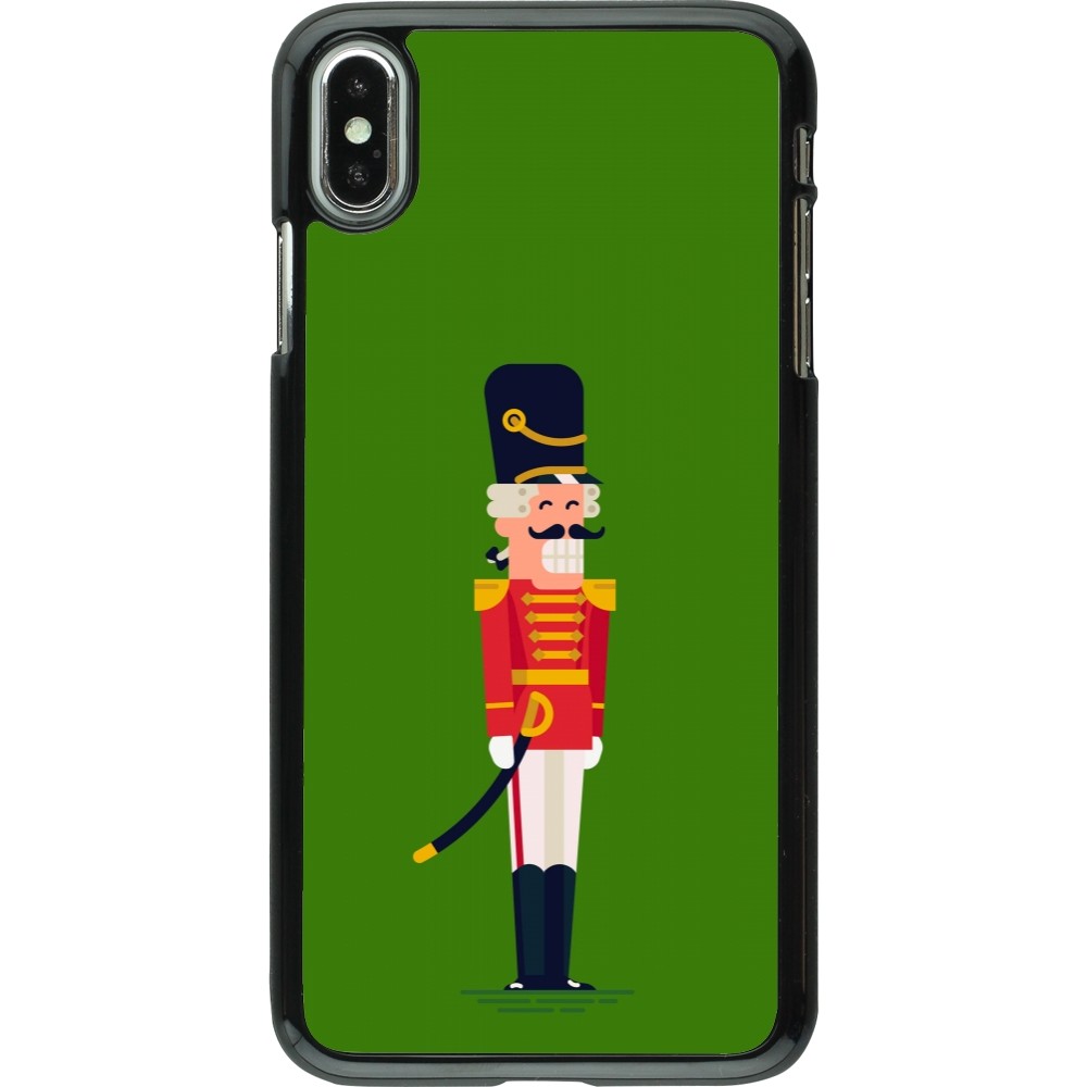 Coque iPhone Xs Max - Christmas 25 Nutcracker Green
