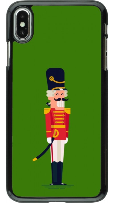 Coque iPhone Xs Max - Christmas 25 Nutcracker Green