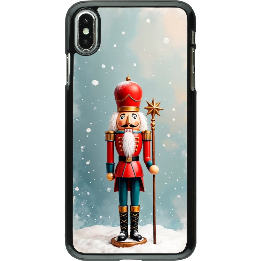 Coque iPhone Xs Max - Christmas 25 Nutcracker Snow