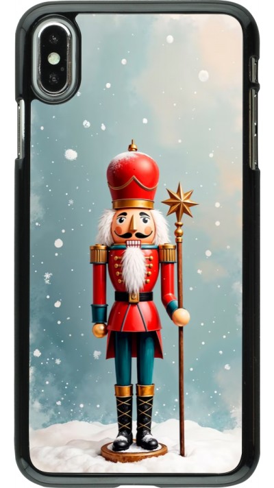 Coque iPhone Xs Max - Christmas 25 Nutcracker Snow