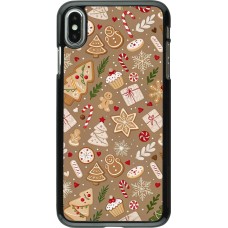 Coque iPhone Xs Max - Christmas 25 Pattern Ginger Cookie
