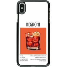 iPhone Xs Max Case Hülle - Cocktail Rezept Negroni