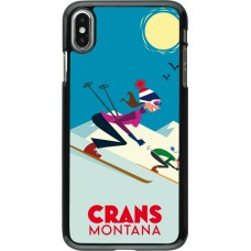 iPhone Xs Max Case Hülle - Crans-Montana Ski Downhill