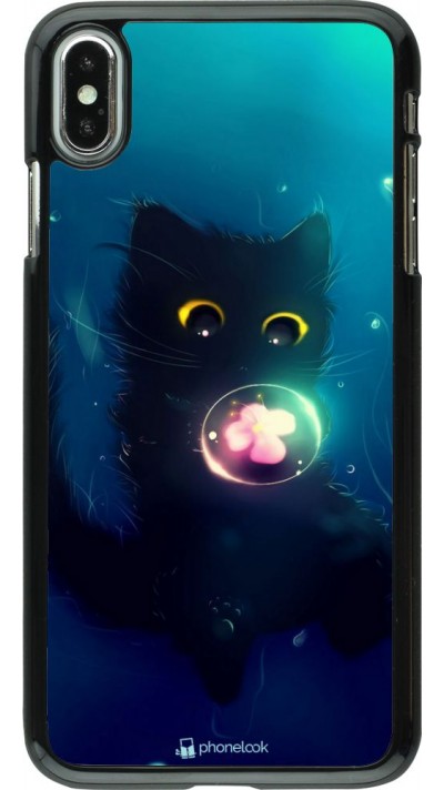 Coque iPhone Xs Max - Cute Cat Bubble