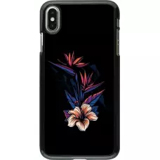 Hülle iPhone Xs Max - Dark Flowers