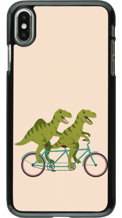 Coque iPhone Xs Max - Dinosaurs on bikes 2026